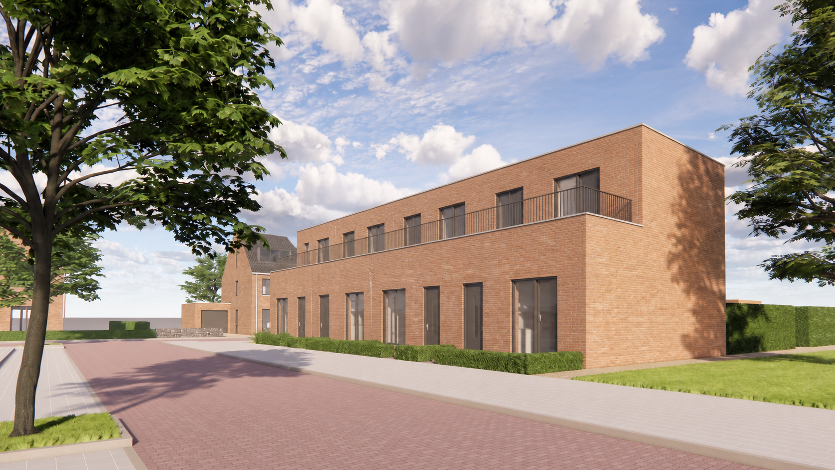 Rijwoning met setback en twee woonlagen